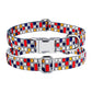 Mondrian metal buckle collar
